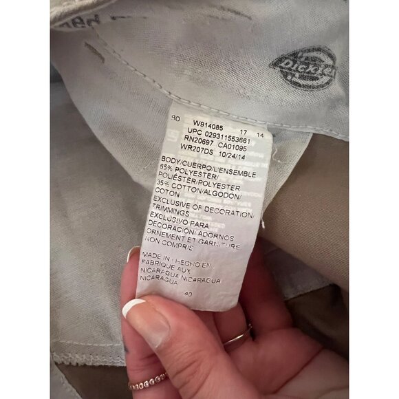 Dickies Khaki Cargo Shorts Men's Size 40 Durable Comfort Casual Short - Picture 5 of 7